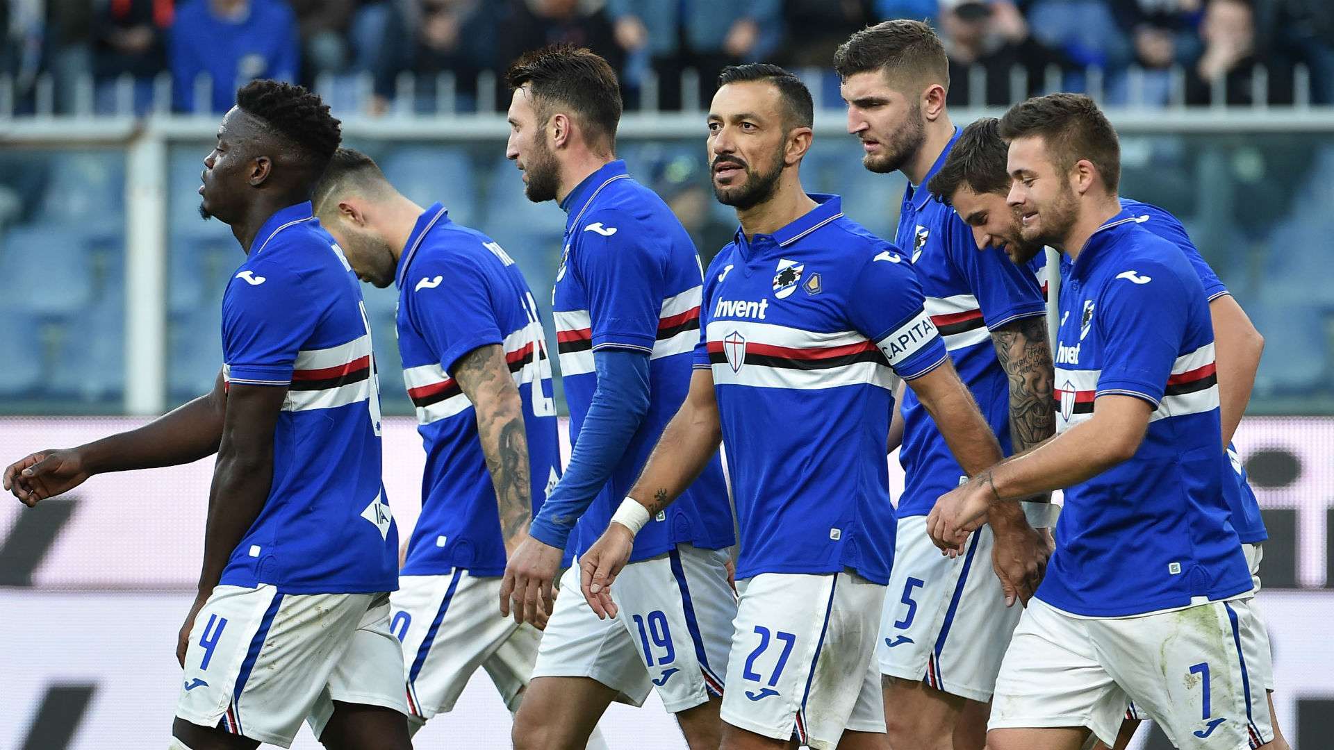 Sampdoria Quagliarella, Linetty, Vieira, Vasco Regini