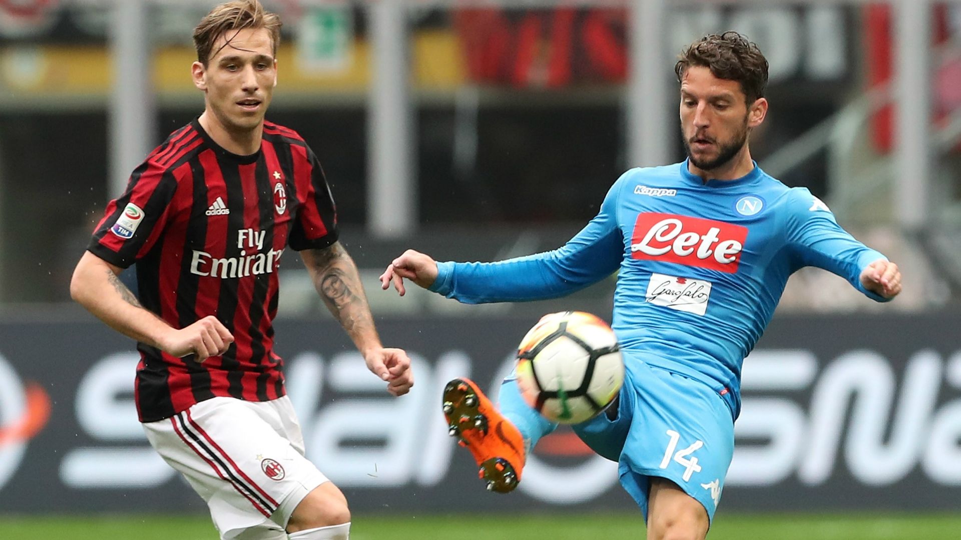 Biglia Mertens Milan Napoli Serie A