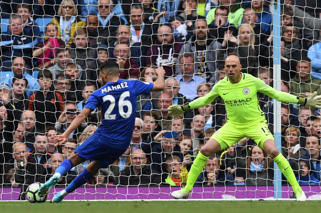 Riyad Mahrez penalty Manchester City Leicester City