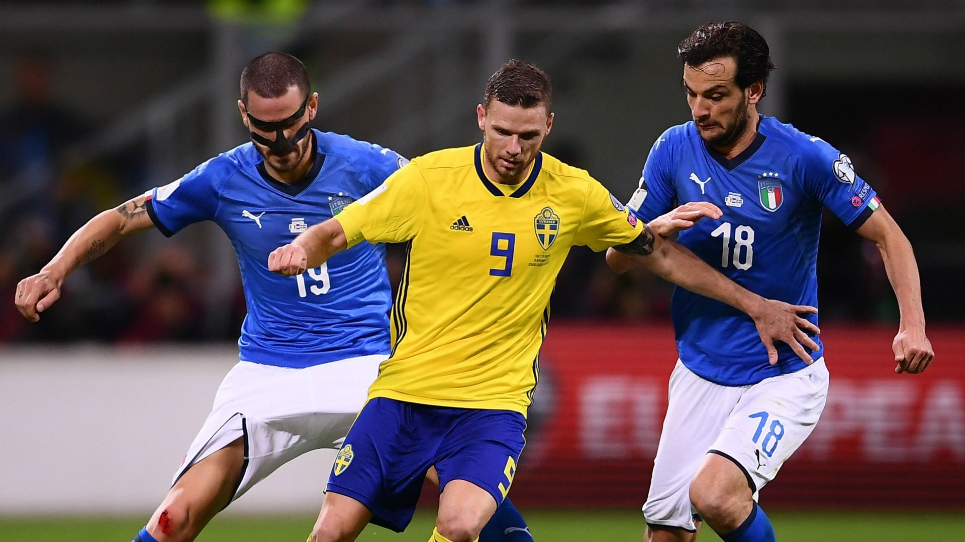 W杯優勝4回イタリアがまさかの敗退…スウェーデンの前に沈む