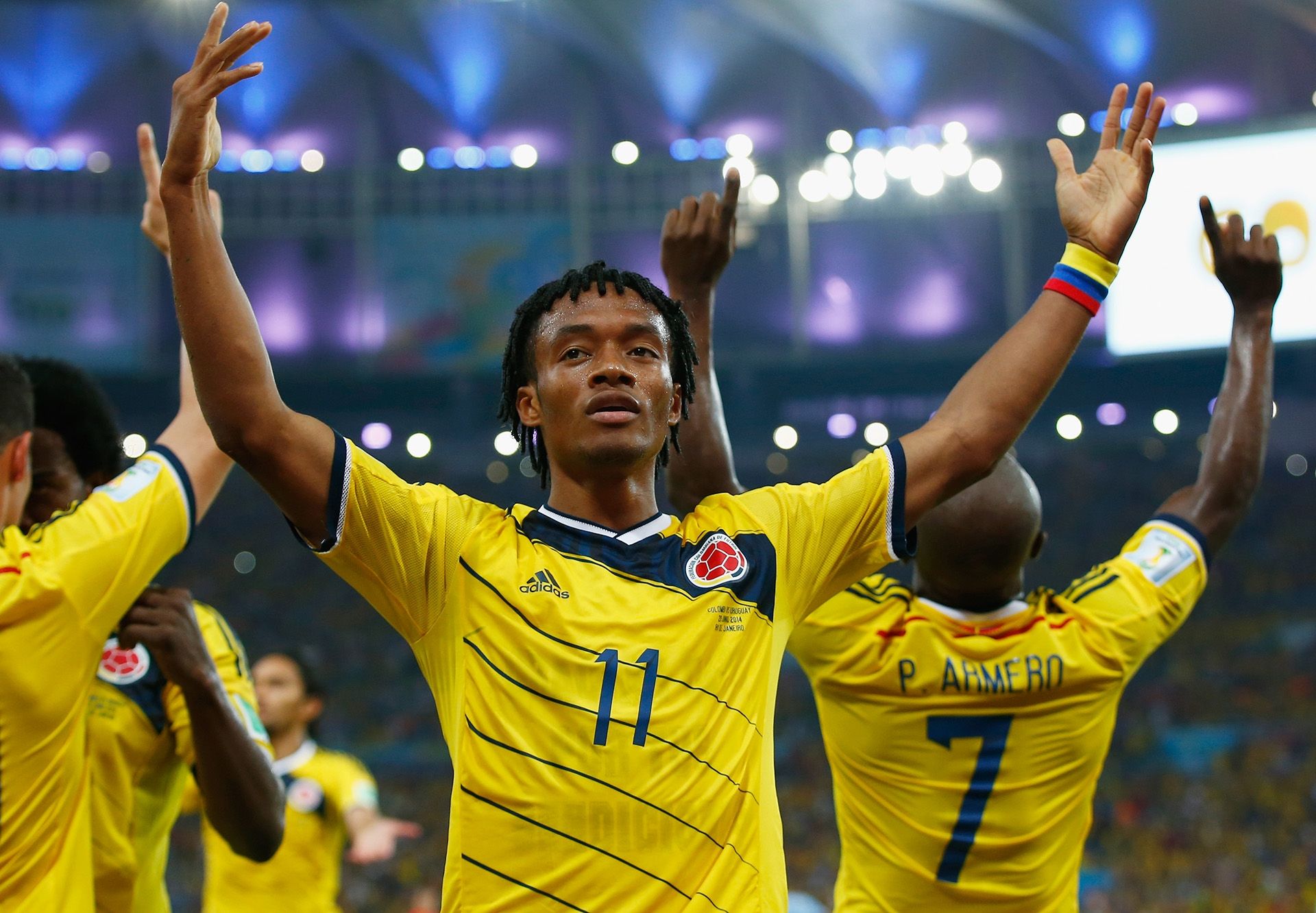 Juan Cuadrado Colombia Uruguay 2014 World Cup 06282014