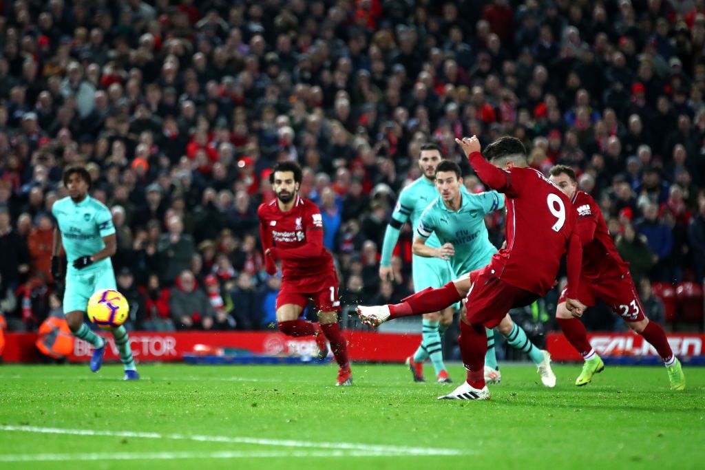 Roberto Firmino Liverpool vs Arsenal Premier League 291218