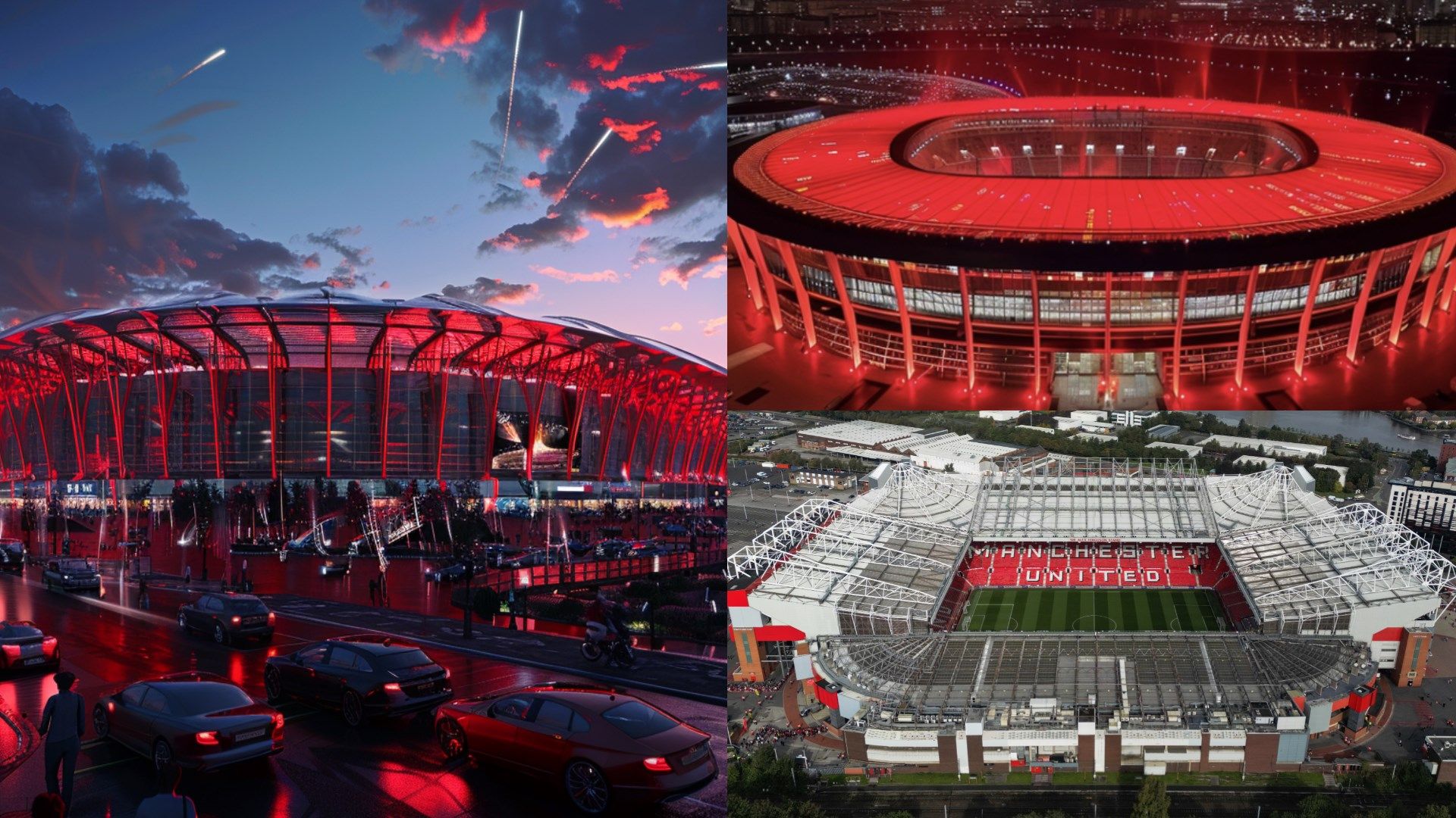 Is this what Man Utd's new £2bn stadium will look like? Incredible AI images show off U.S.-inspired design with 100,000 seats, stunning glass roof and eye-catching red lighting | Goal.com US
