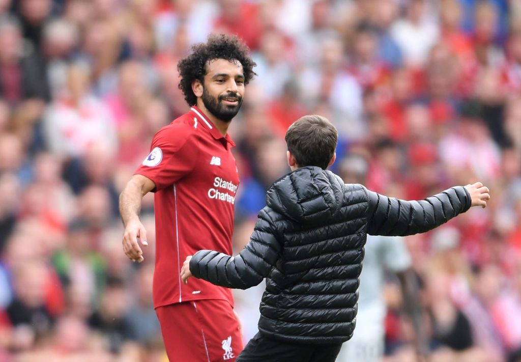 Salah and a young fan