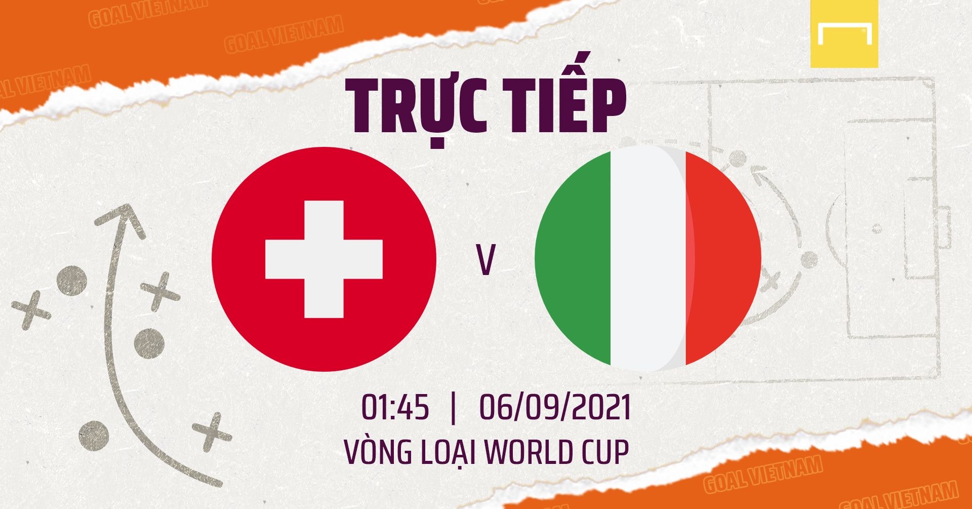 Live Switzerland vs Italy 2022 WCQ GFX