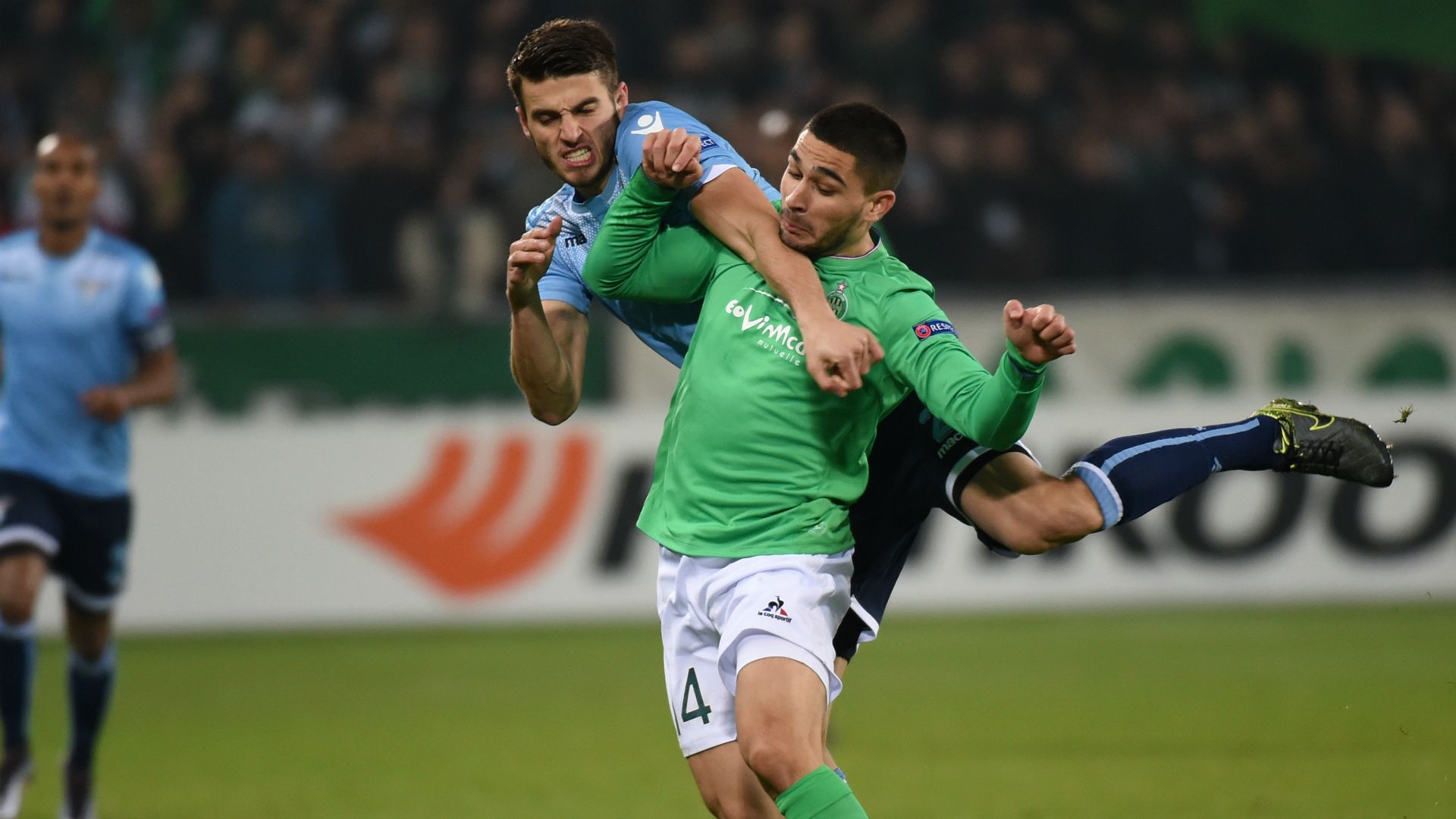 Neal Maupay Wesley Hoedt Saint Etienne Lazio