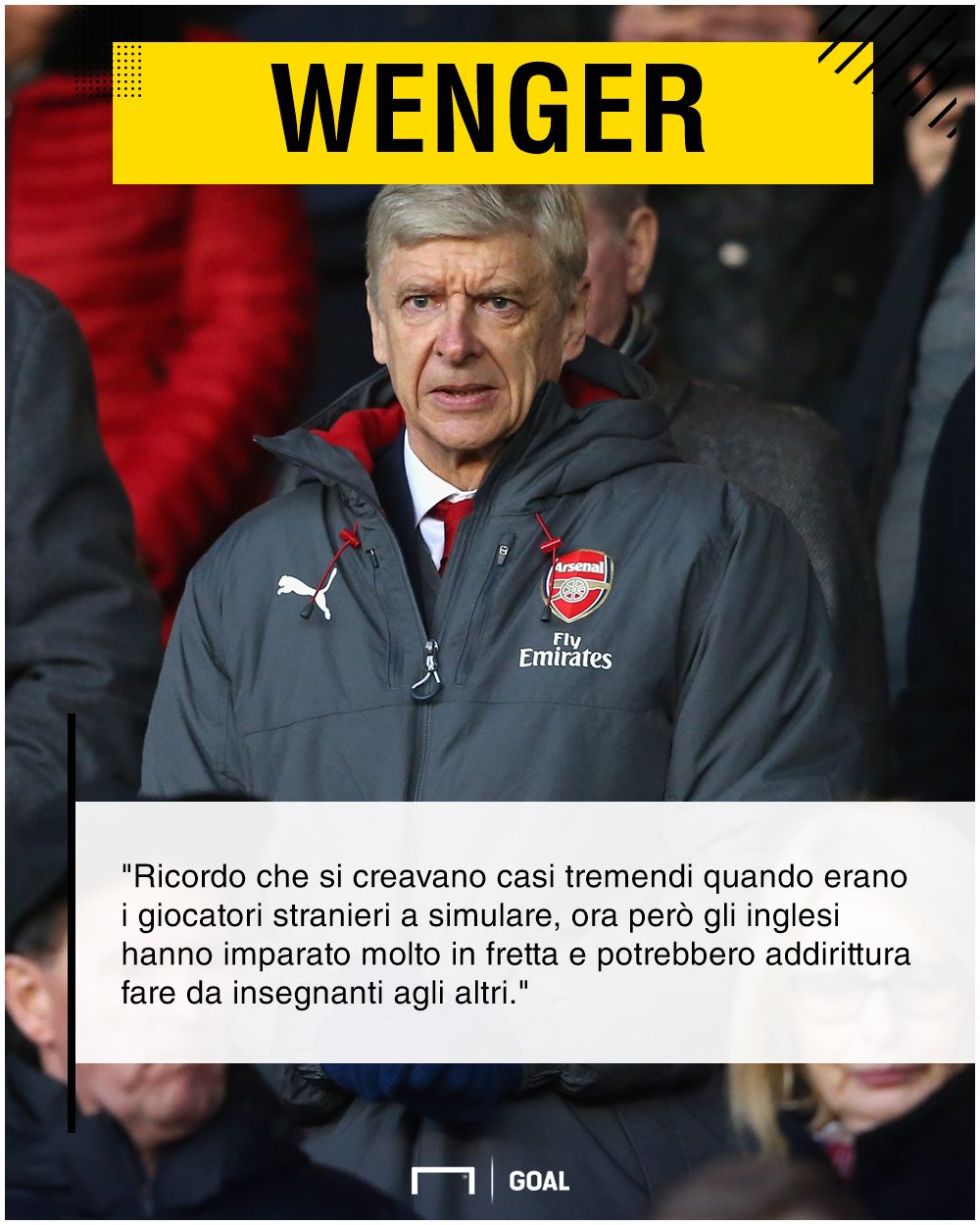 Arsene Wenger vs simulatori PS ita