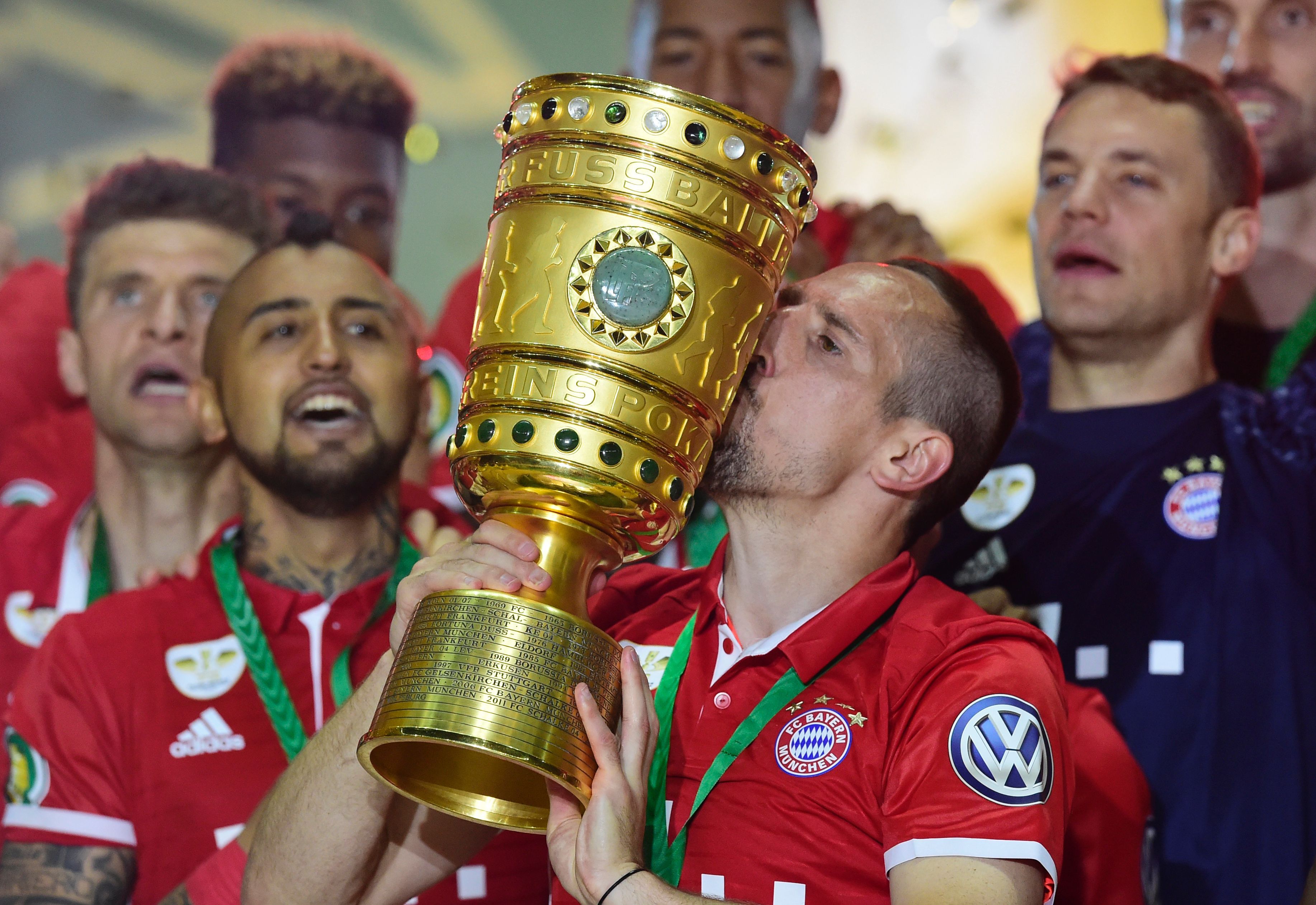 Franck Ribery Arturo Vidal