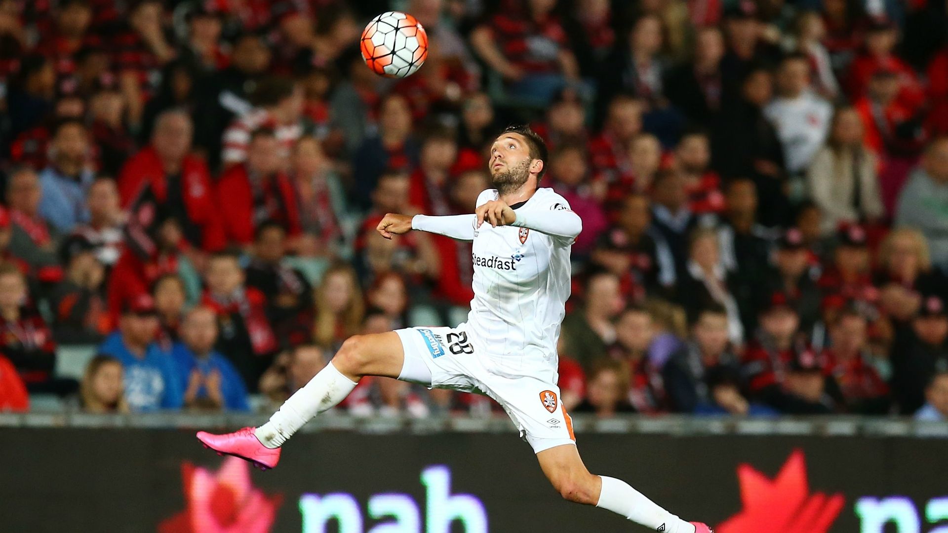Brandon Borrello Western Sydney Wanderers v Brisbane Roar A-League 08102015