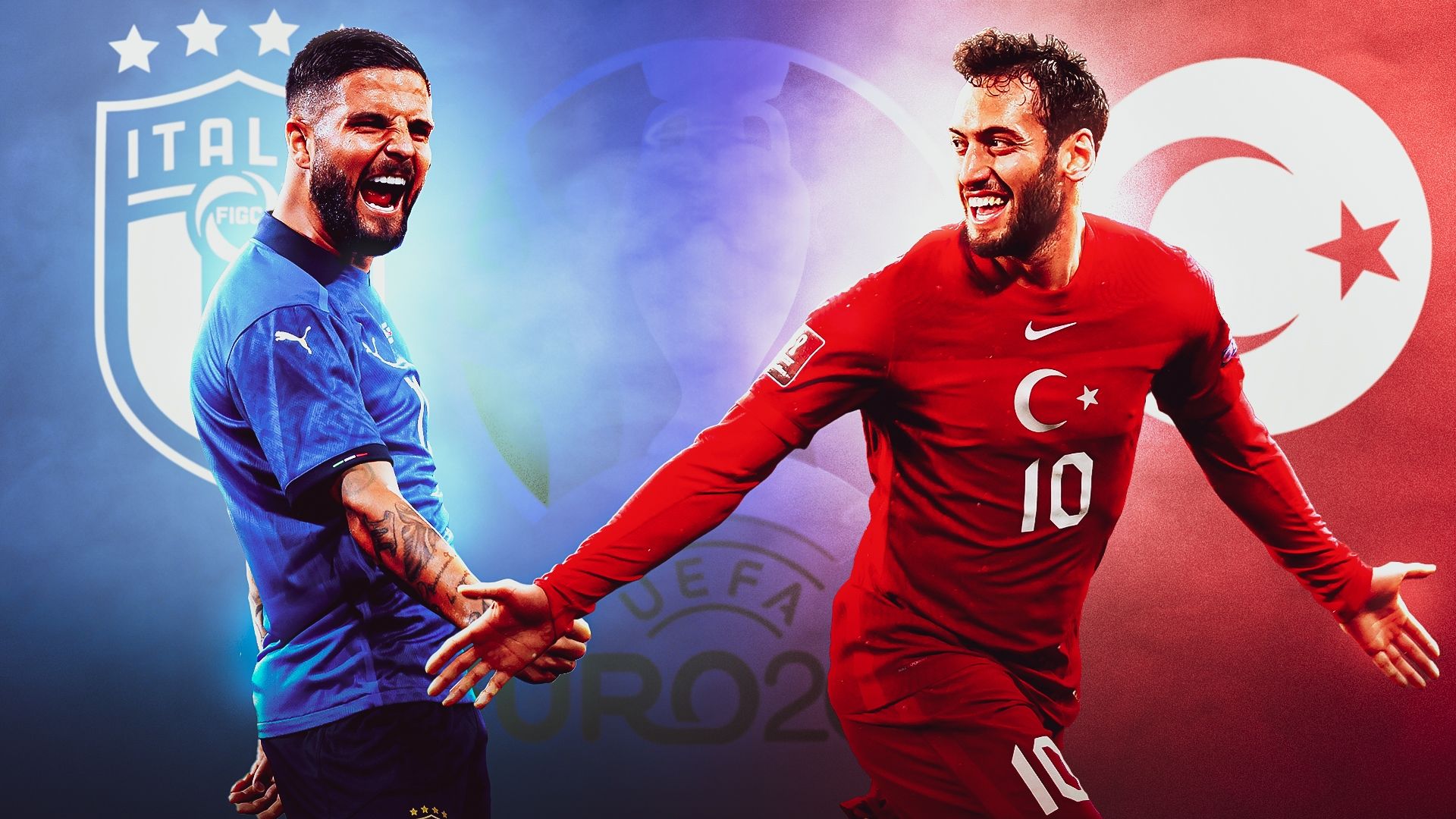 Insigne-Calhanoglu Italia-Turchia GFX