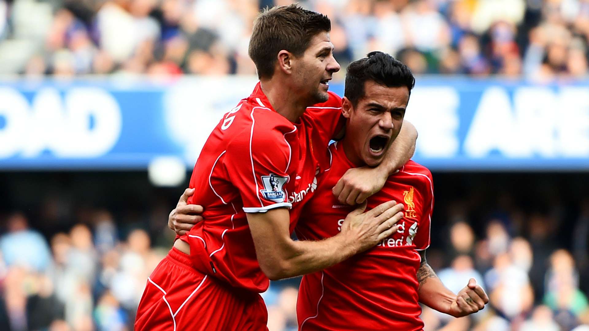 Steven Gerrard Phil Coutinho