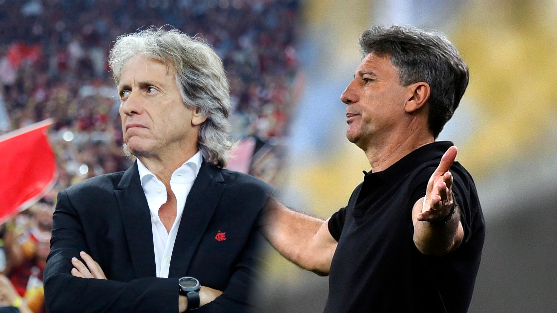 GFX Jorge Jesus Renato Gaucho Flamengo Grêmio Libertadores 2019