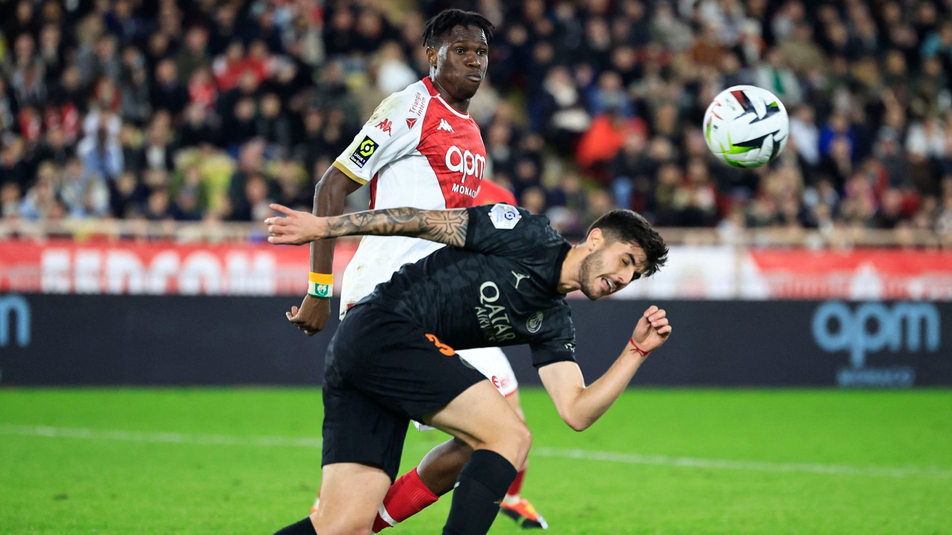 Lucas Beraldo Wilfried Singo Monaco PSG Ligue 1 01032024