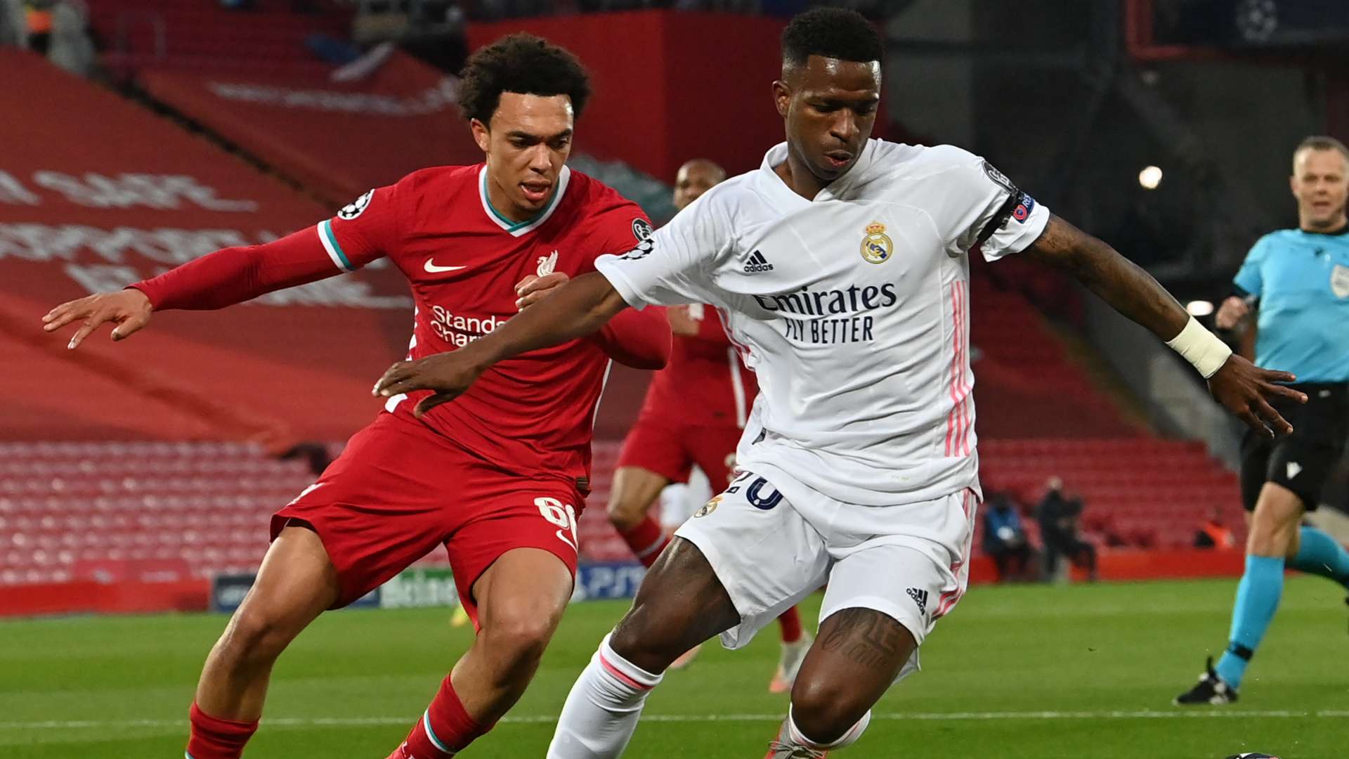 Trent Alexander-Arnold Vinicius Junior Liverpool Real Madrid