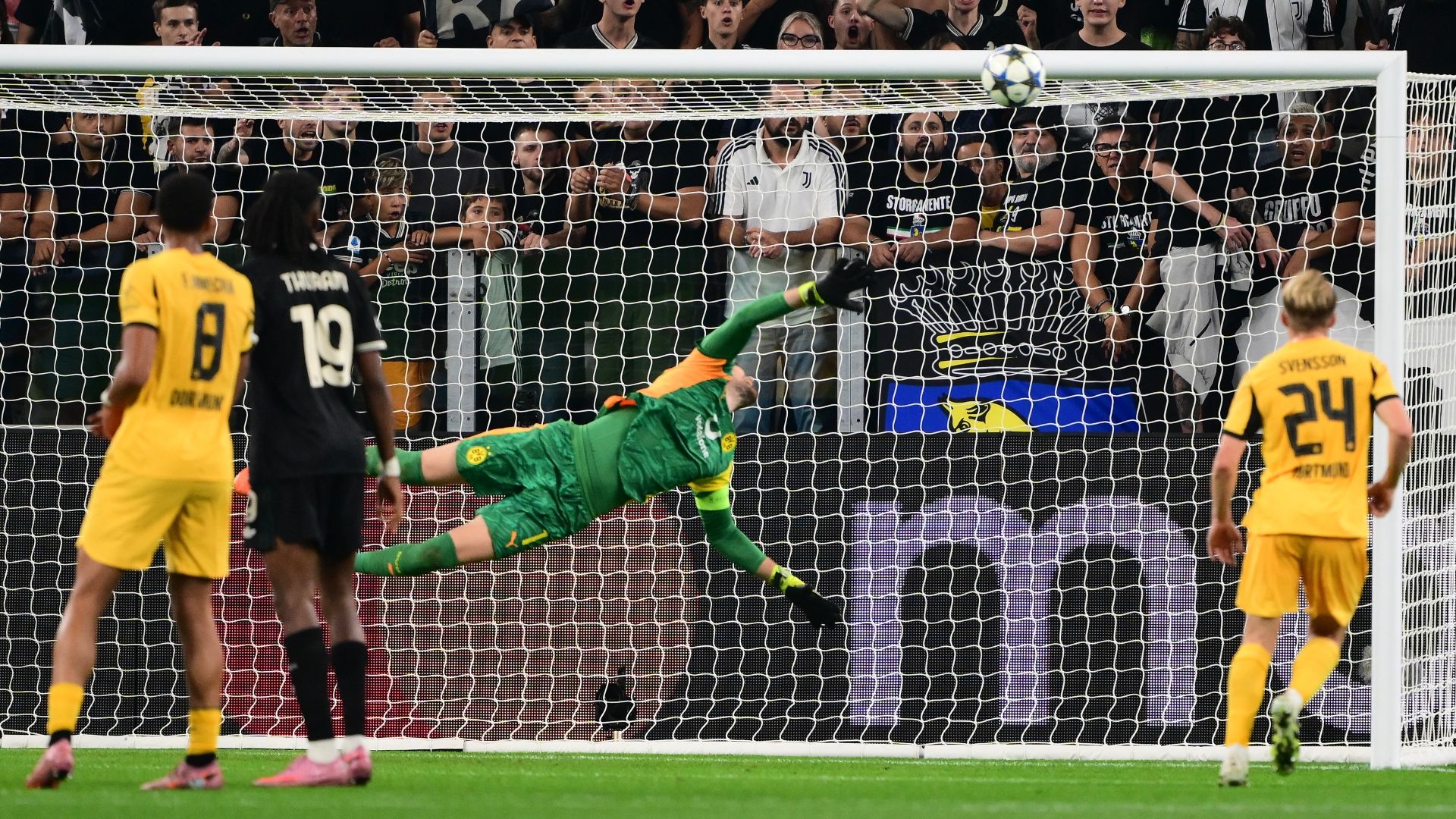 Kenan Yildiz goal Juventus Borussia Dortmund