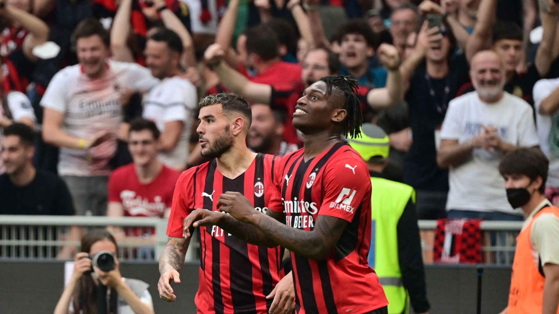 Theo Hernandez Rafael Leao Milan Atalanta Serie A