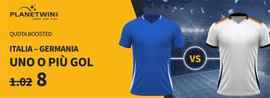quota maggiorata italia - germania planetwin365