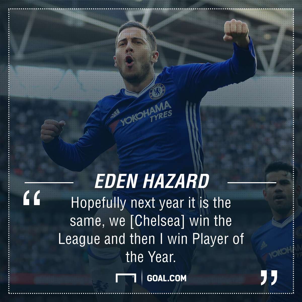 Eden Hazard Chelsea title target