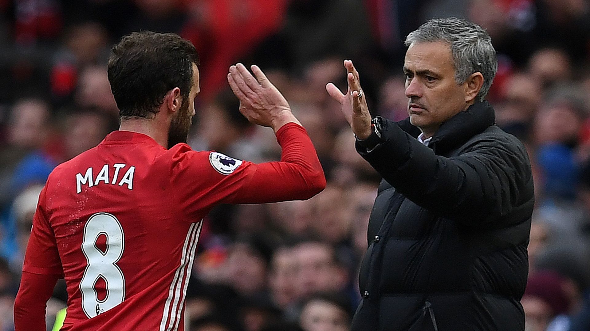 Juan Mata Jose Mourinho Manchester United