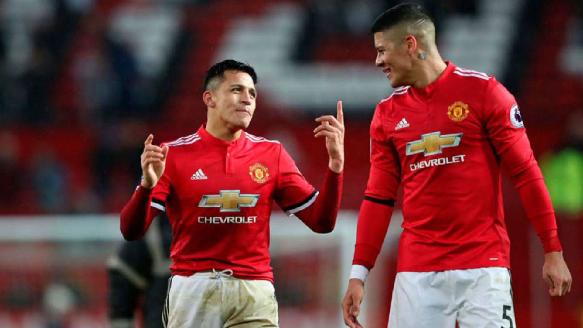 Alexis Sánchez Marcos Rojo Manchester United