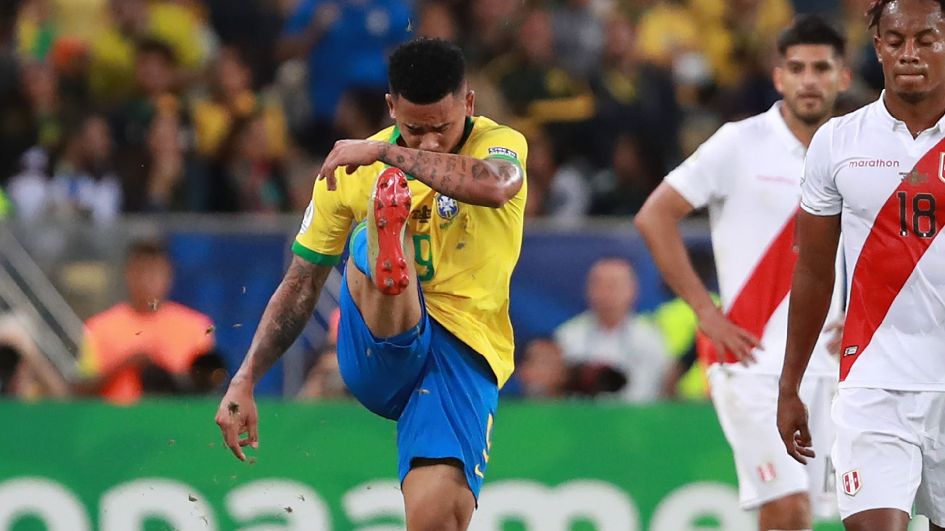 Gabriel Jesus expulso Brasil Peru Copa America final 07072019