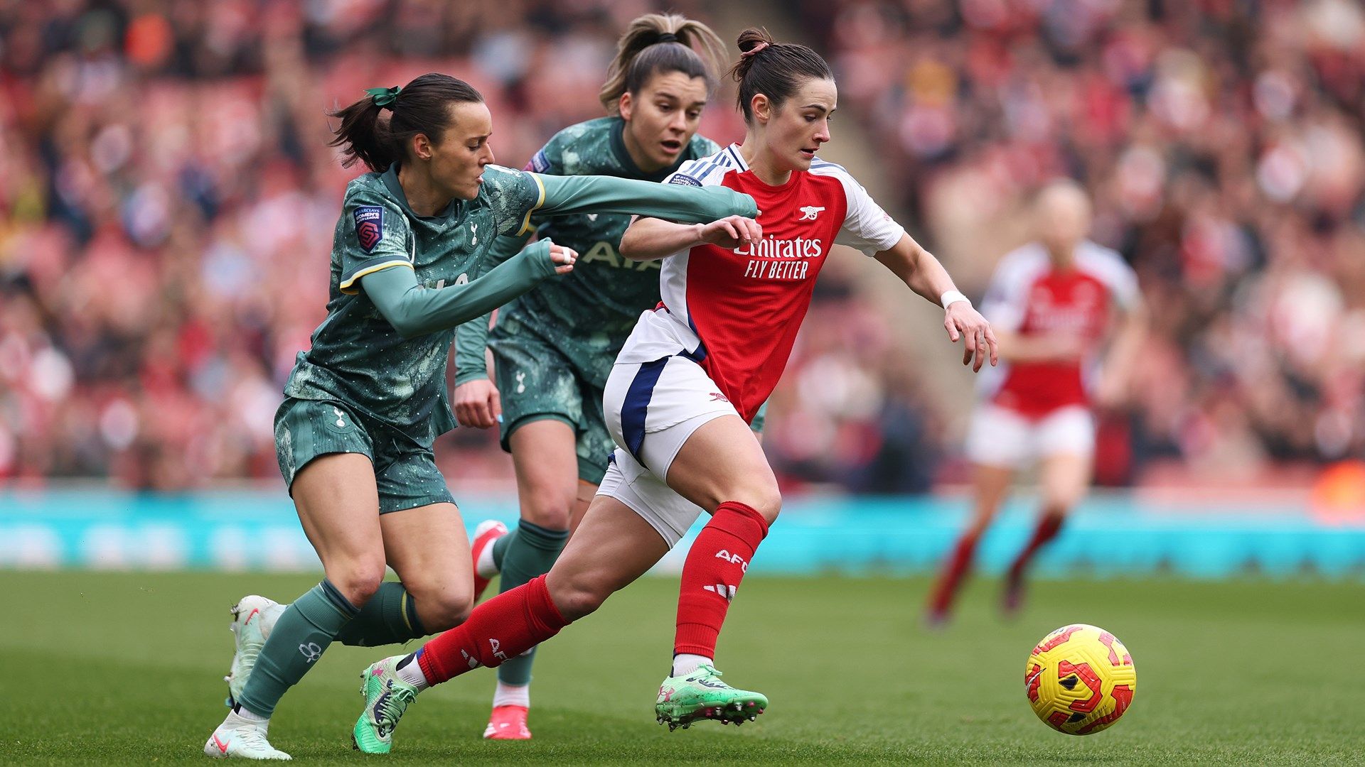 Emily Fox Hayley Raso Arsenal Tottenham Women 2024-25