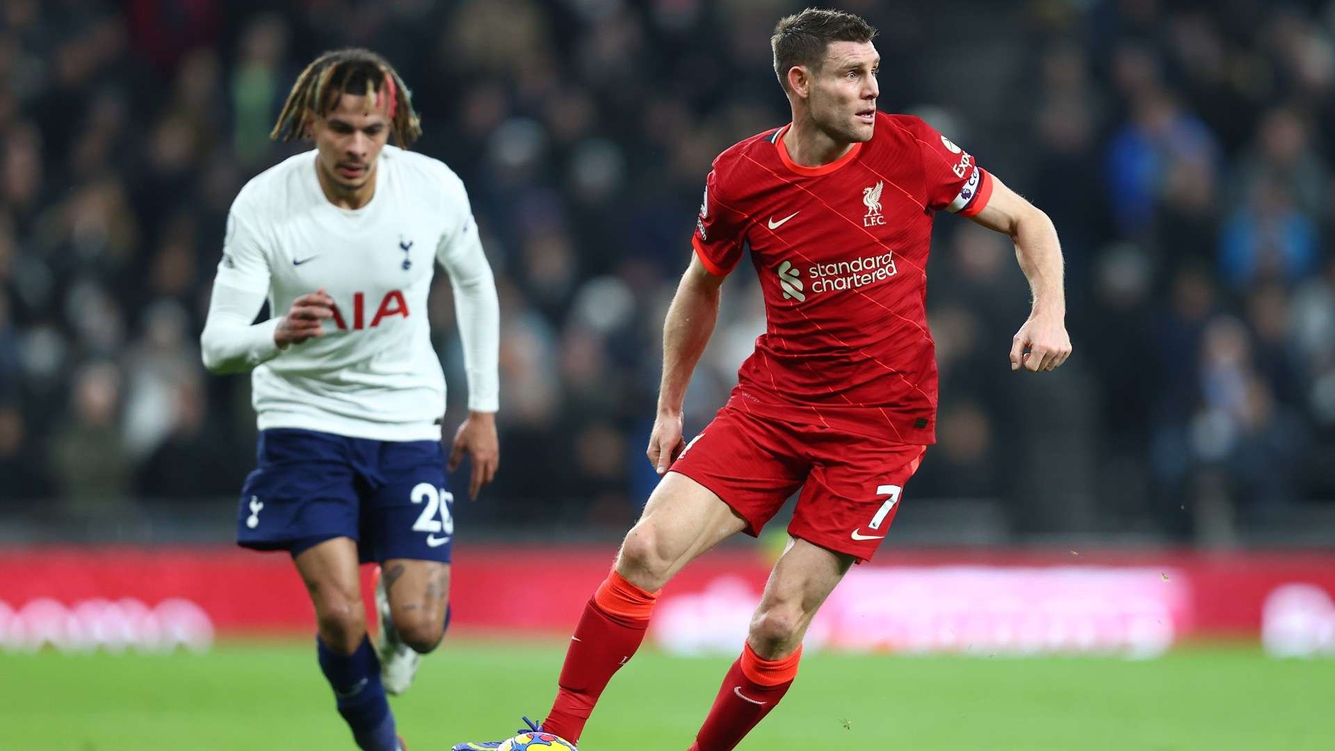 Dele Alli James Milner Tottenham Liverpool 2021-22