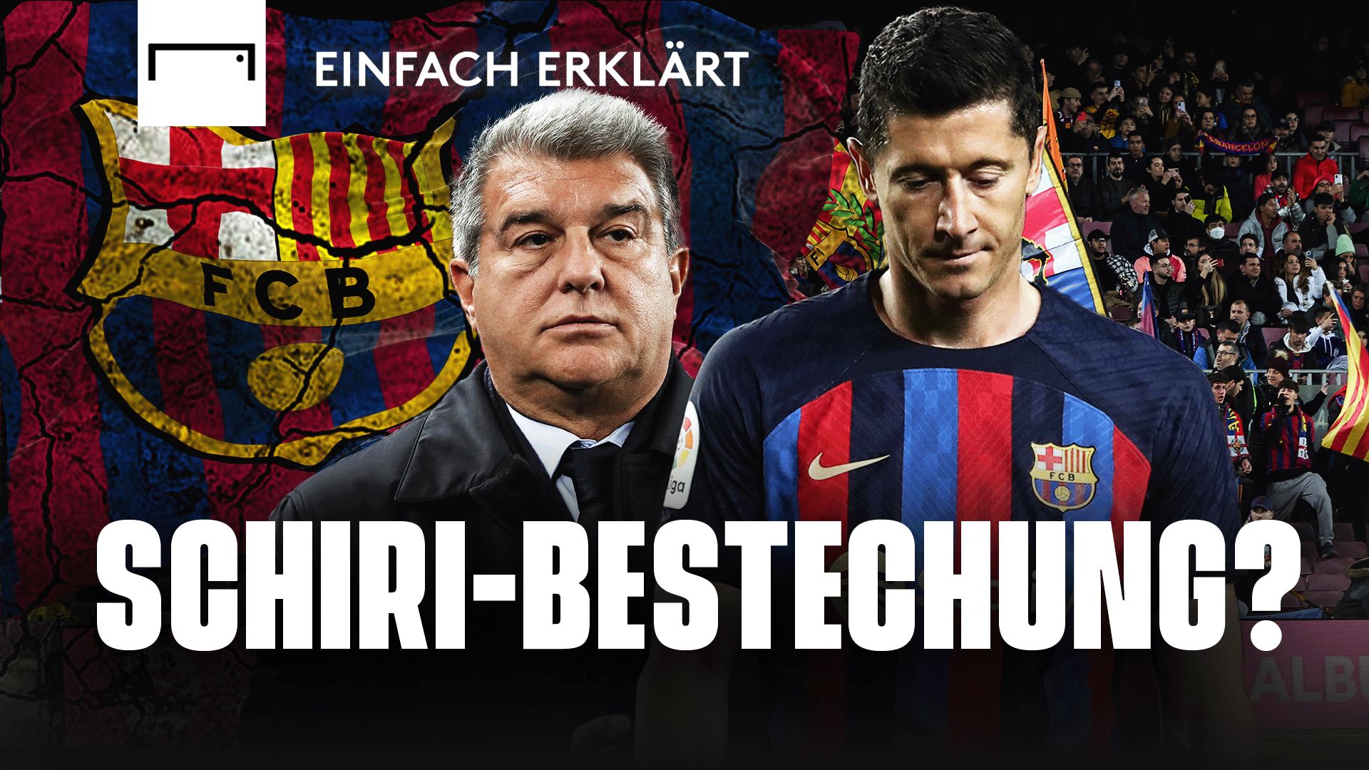 GFX Robert Lewandowski Joan Laporta Barcelona