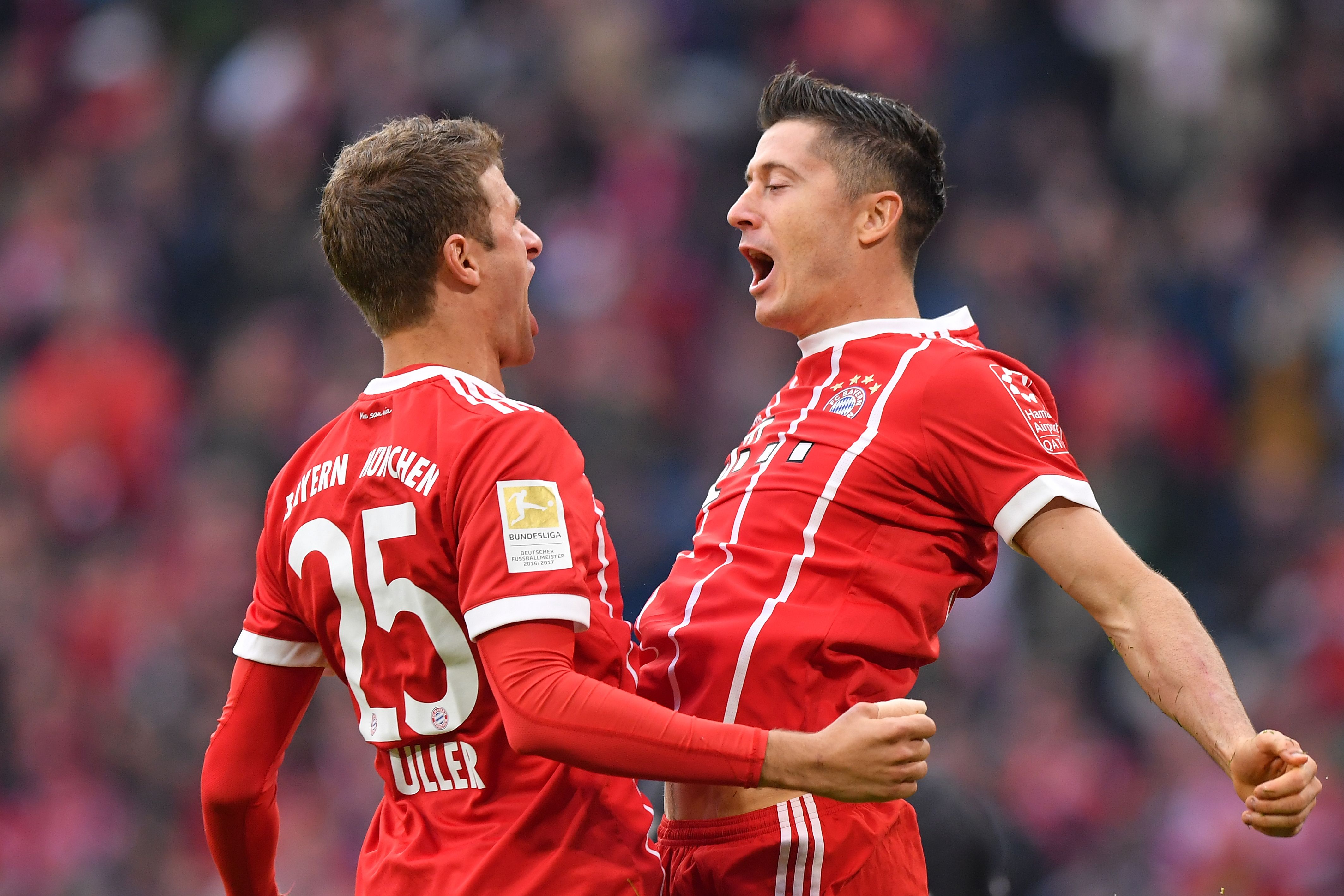 Thomas Muller & Robert Lewandowski