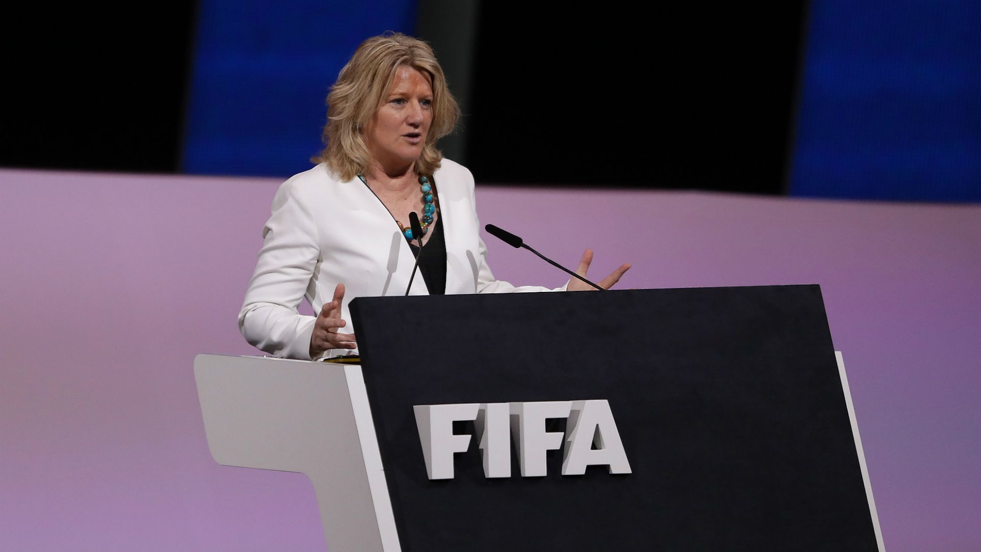 Brigitte Henriques FIFA congress