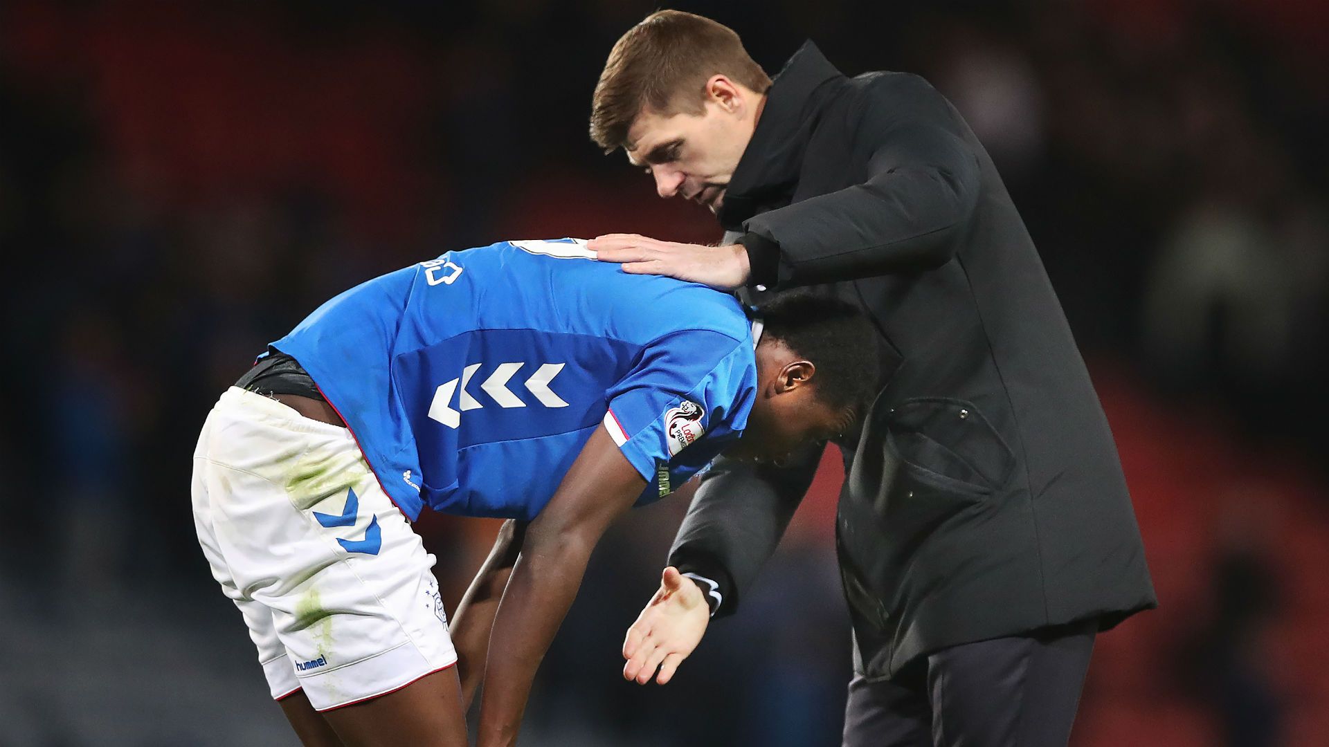 Steven Gerrard Umar Sadiq Rangers 2018-19