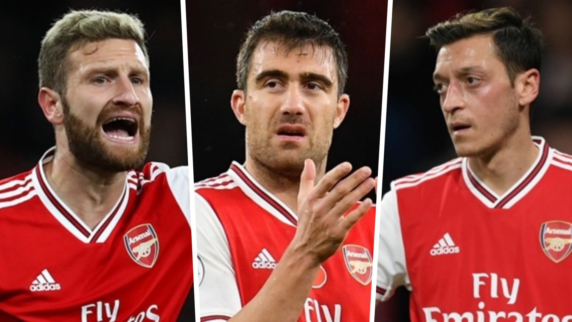 Shkodran Mustafi Sokratis Mesut Ozil