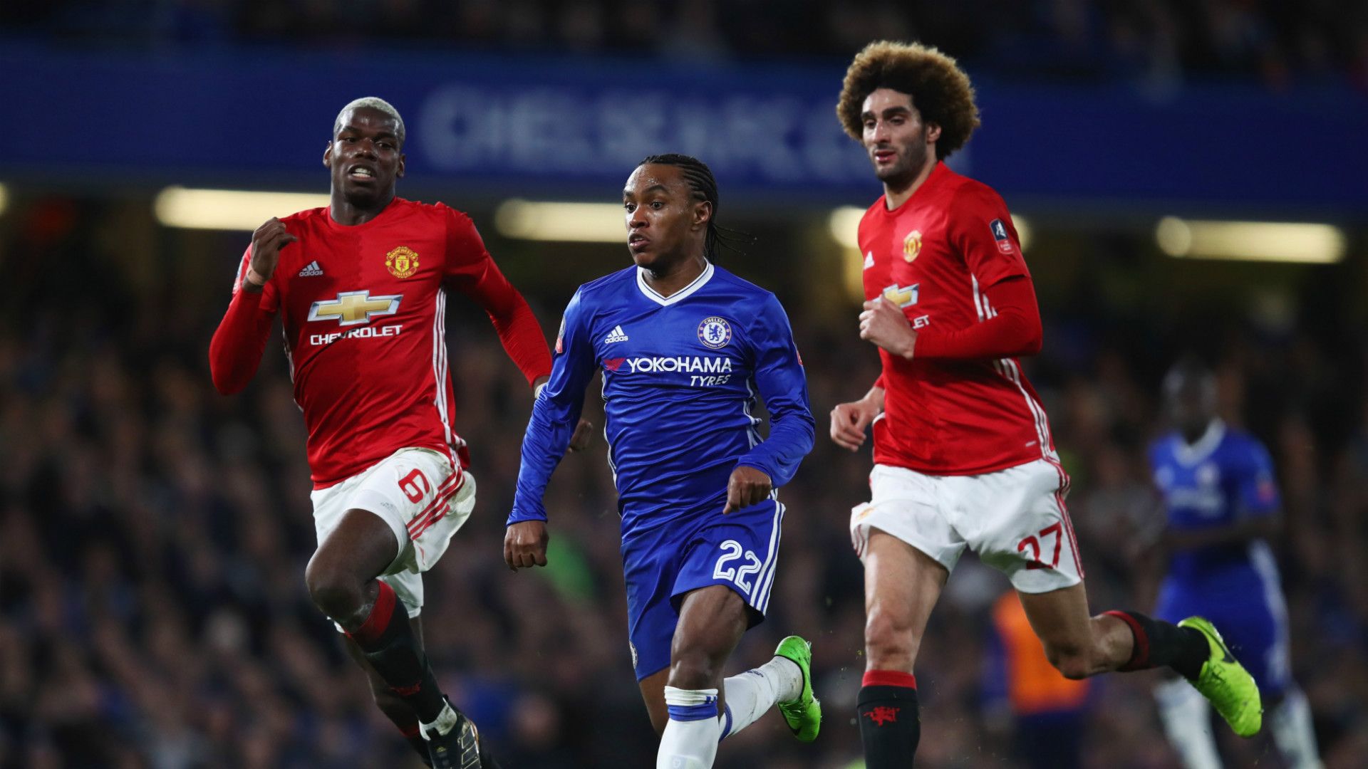 Willian Paul Pogba Marouane Fellaini Chelsea Manchester United FA Cup 13032017