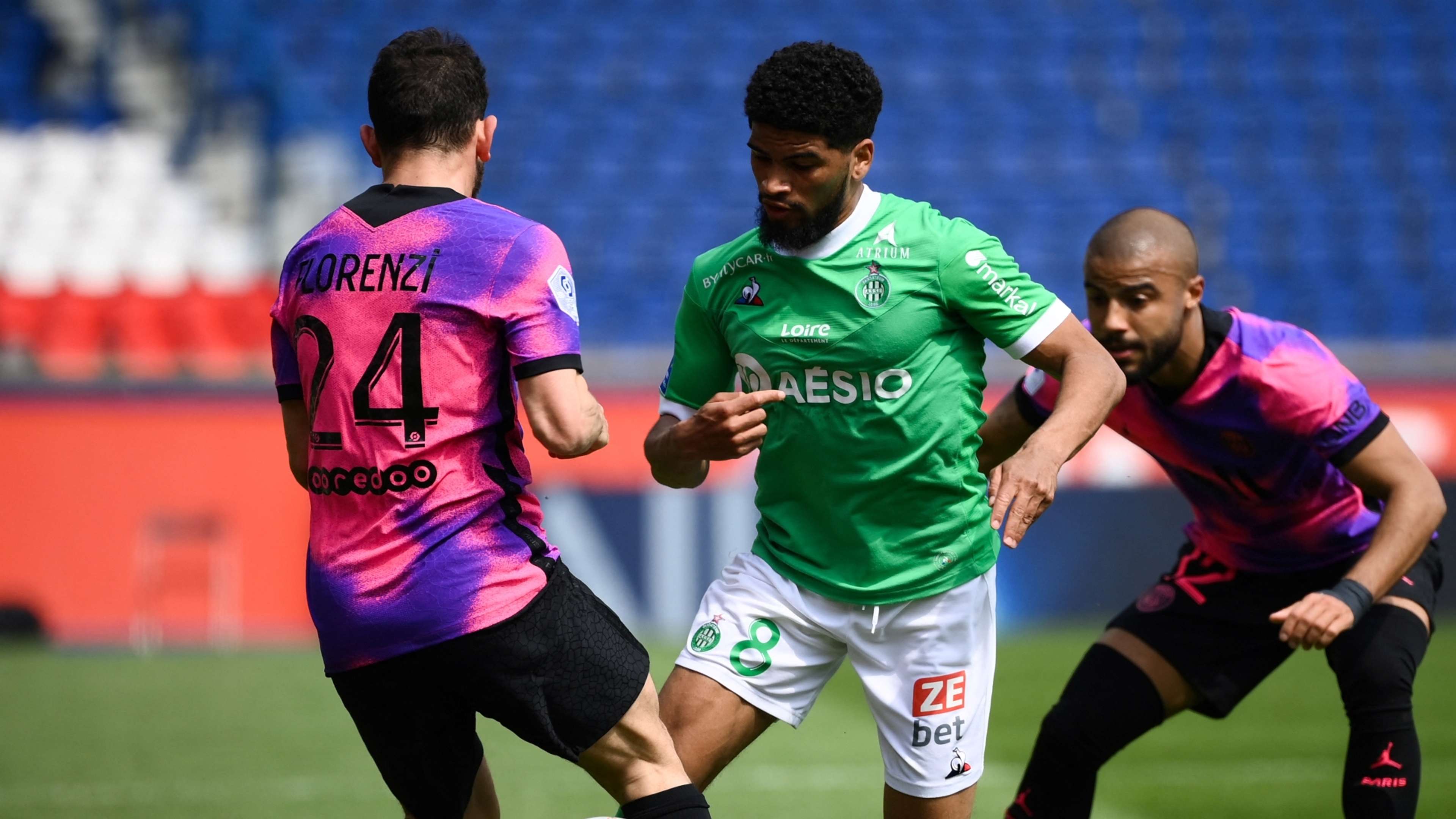 Mahdi Camara 18042021 PSG Saint-Etienne Ligue 1