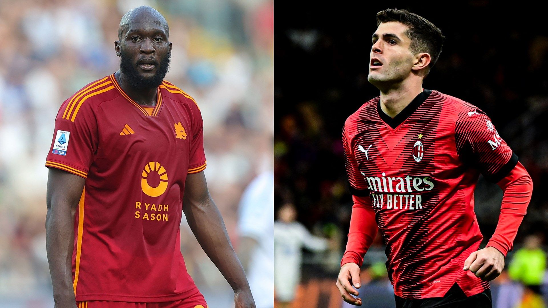 Romelu Lukaku Christian Pulisic split 2023-24