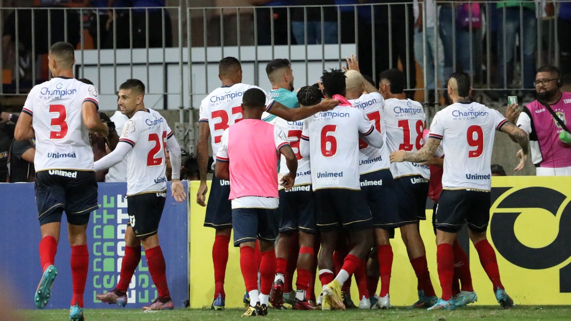 Bahia comemora gol na final do Baianão 2023 contra o Jacuipense