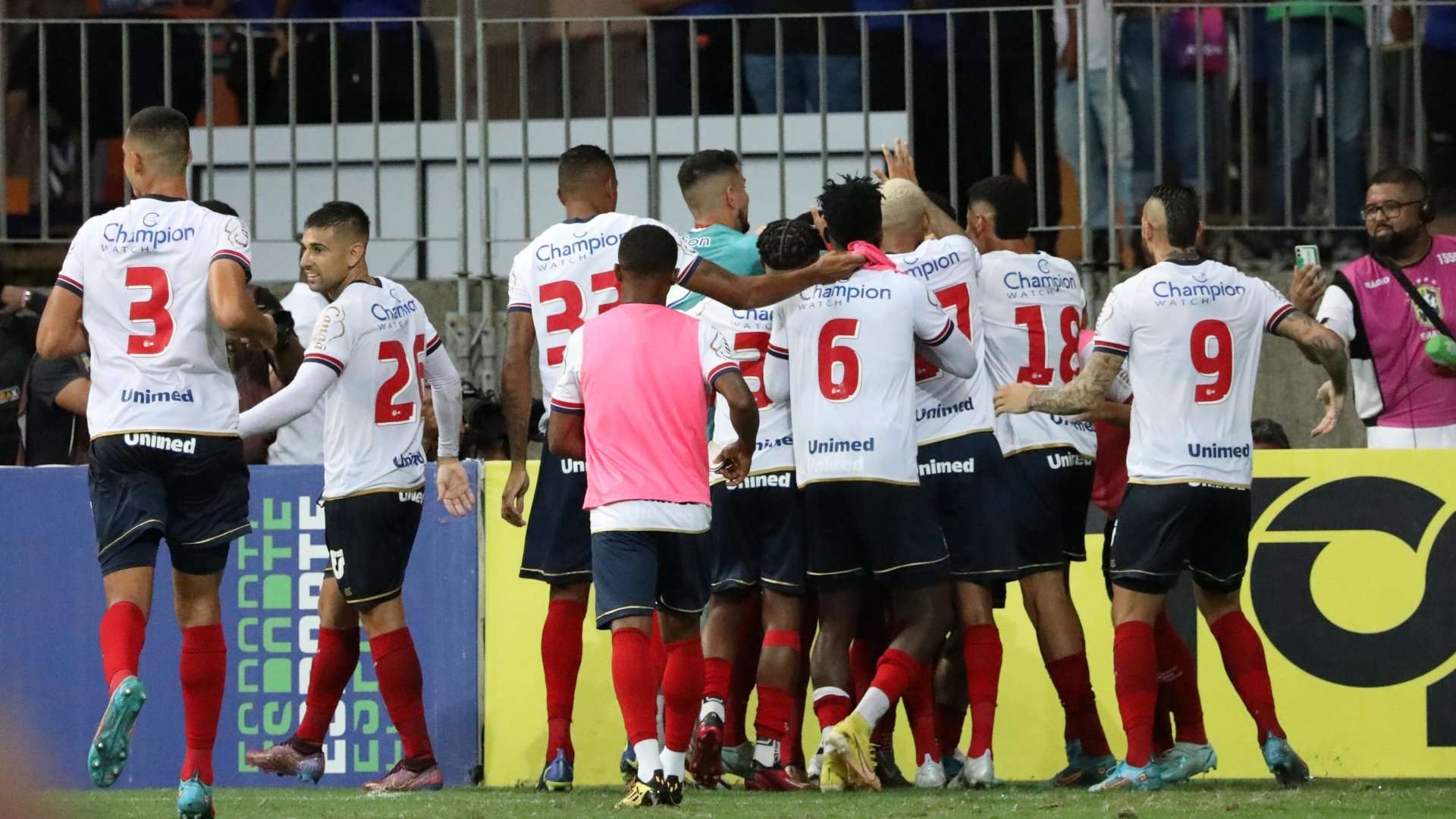 Bahia comemora gol na final do Baianão 2023 contra o Jacuipense