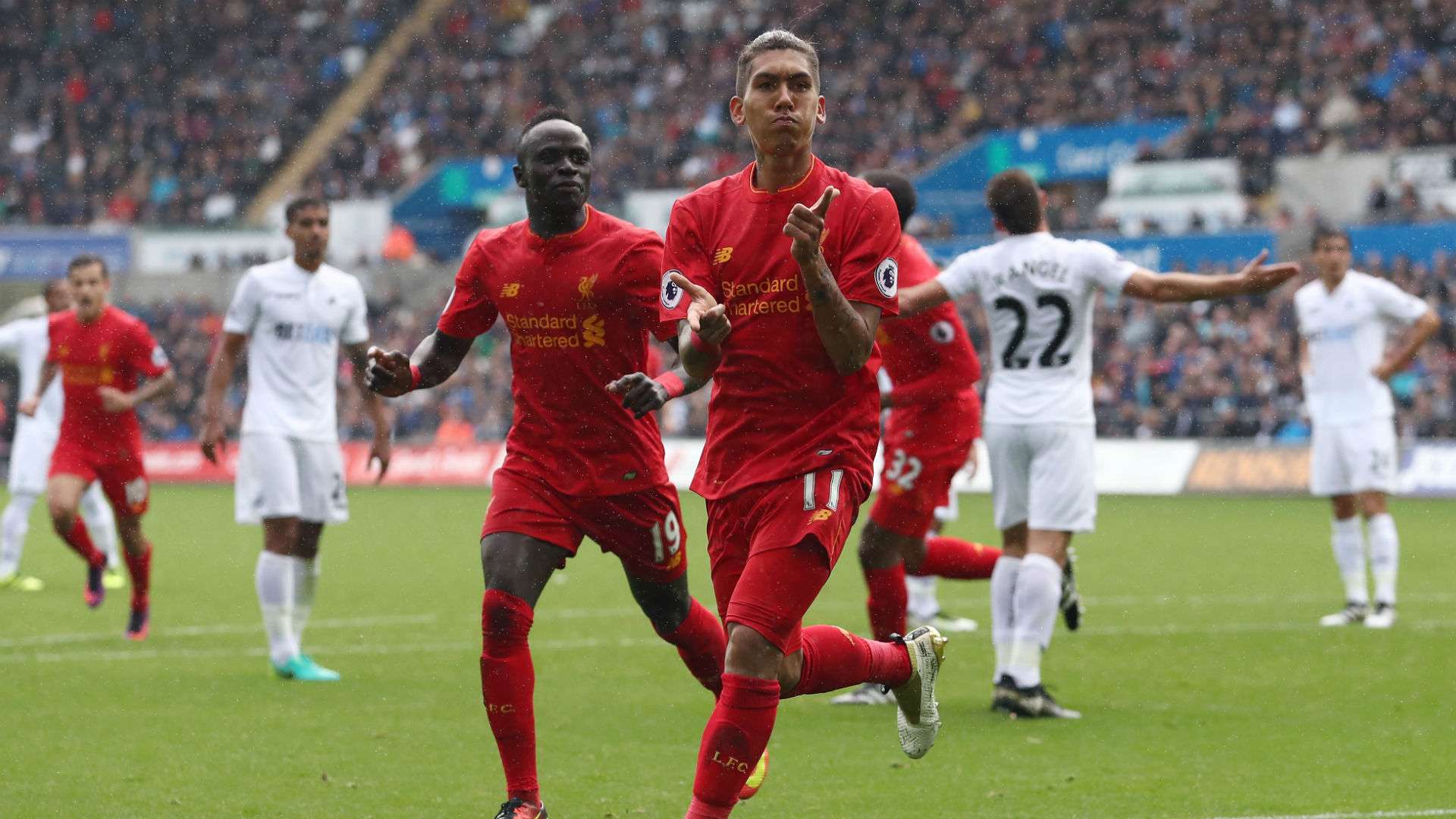 Roberto Firmino Premier League Swansea v Liverpool 011016