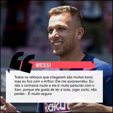 Messi sobre Arthur PS - 3/09/2018