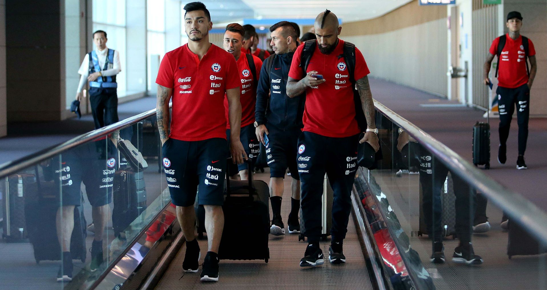 080918 Llegada de Chile a Corea