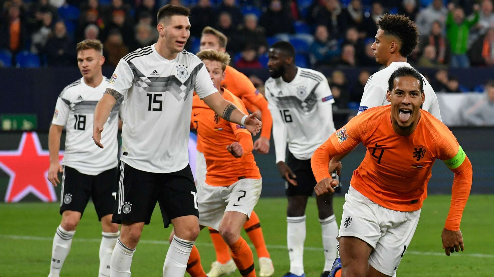 Virgil van Dijk Germany - Netherlands Nations League 11192018