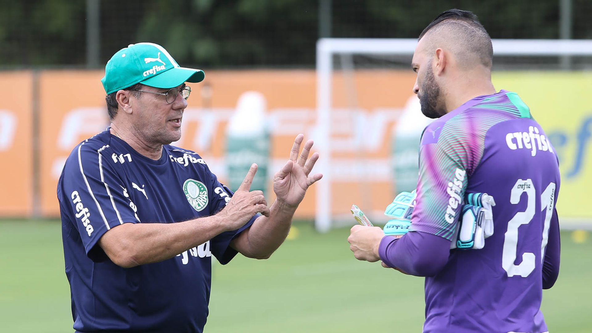 Luxemburgo Weverton Palmeiras treino 08 01 2020