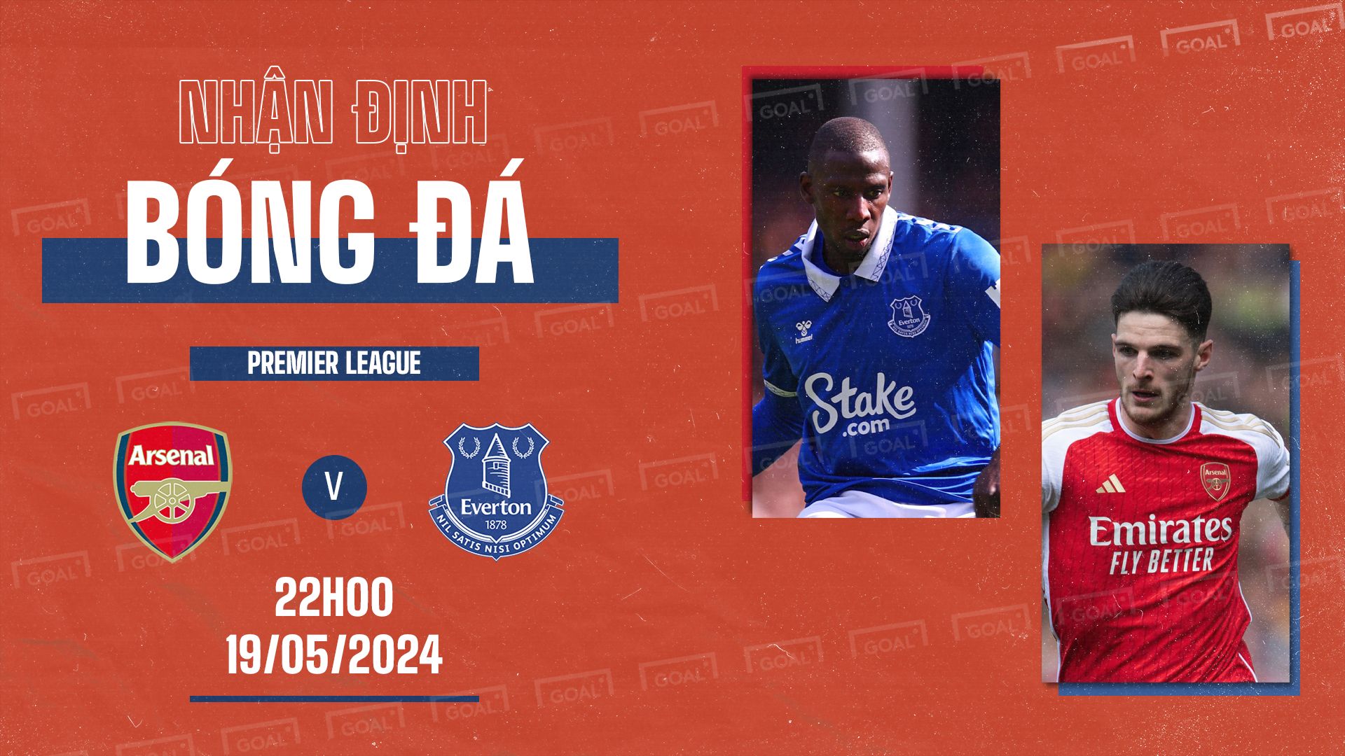 Arsenal vs Everton, Premier League 2023-24 GFX