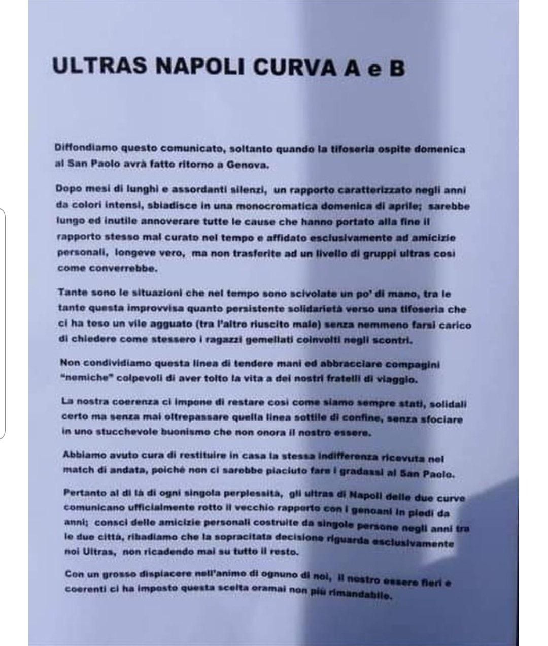 Curva A e B gemellaggio Genoa