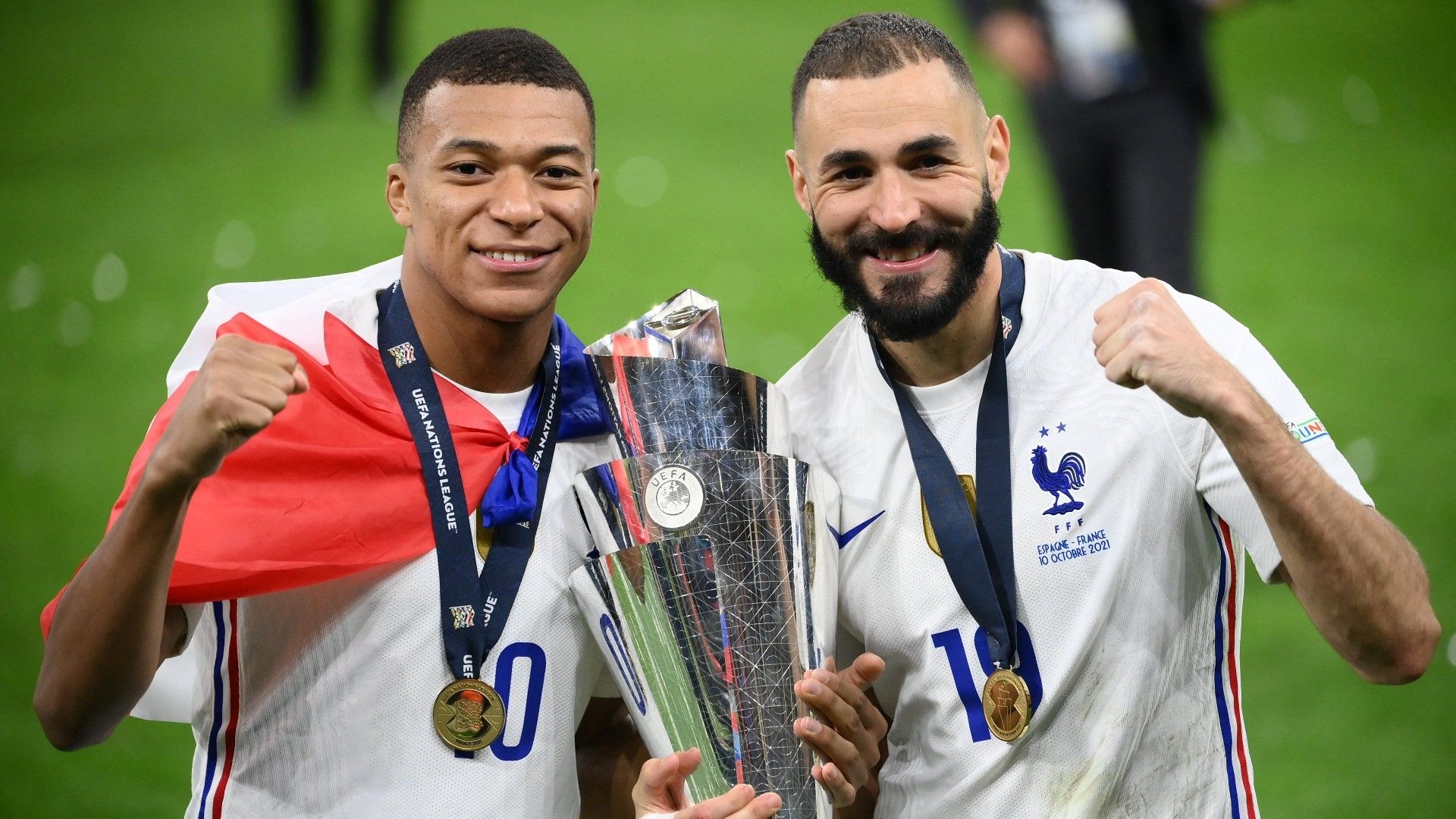 Kylian Mbappe Karim Benzema France 2021