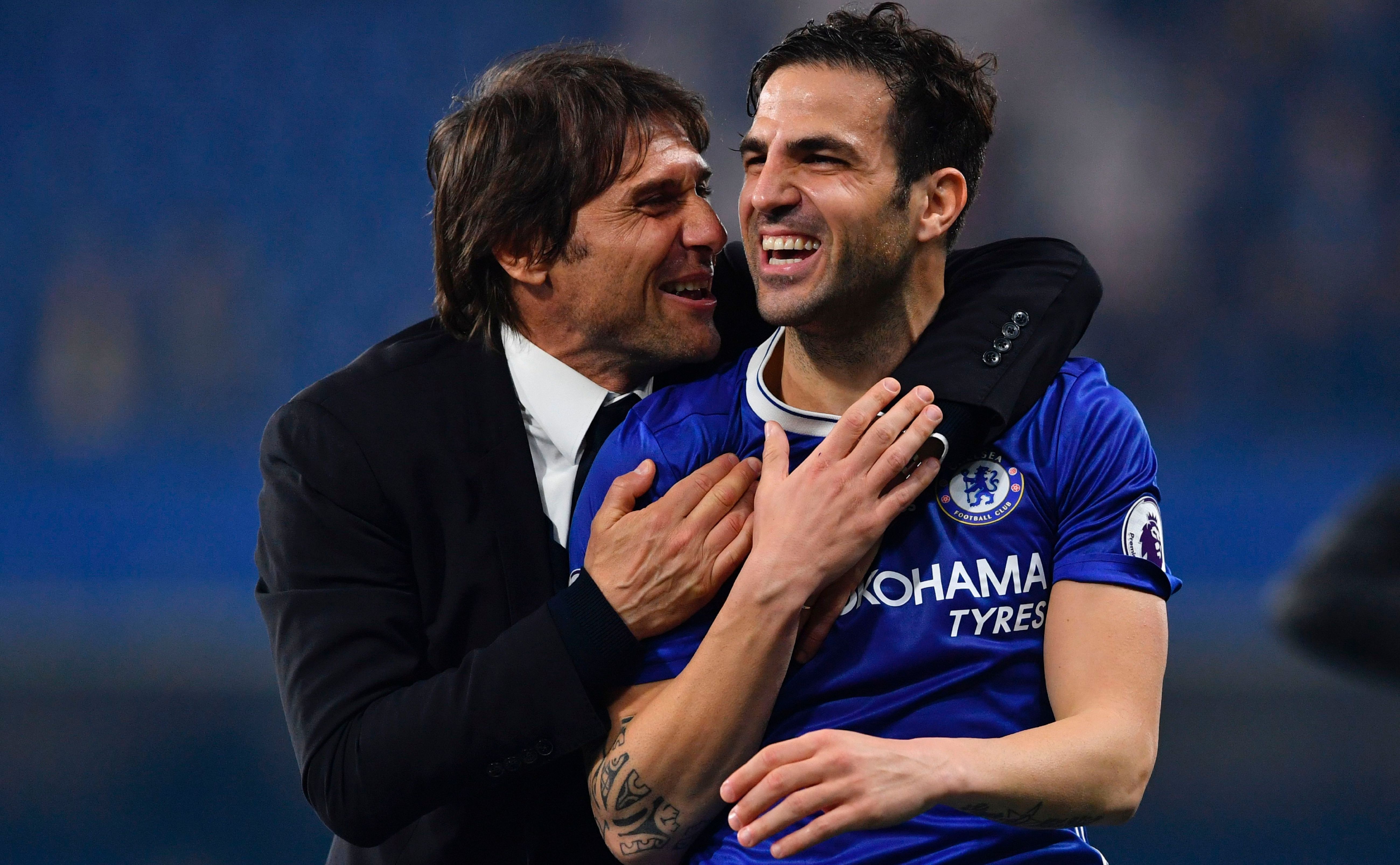Antonio Conte & Cesc Fabregas Chelsea