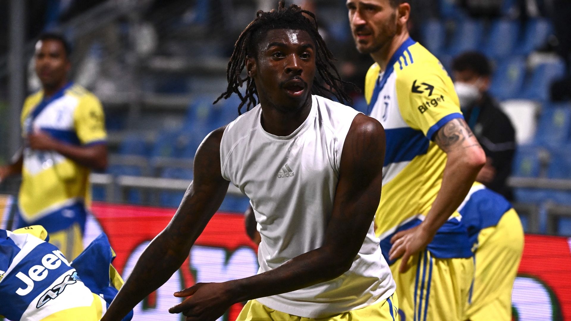 Moise Kean, Sassuolo vs Juventus, Serie A 2021-22