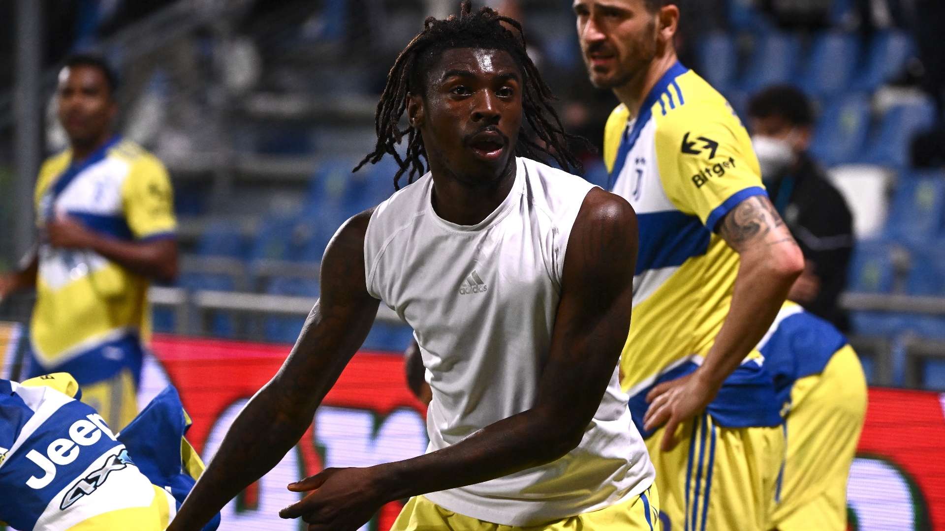 Moise Kean, Sassuolo vs Juventus, Serie A 2021-22