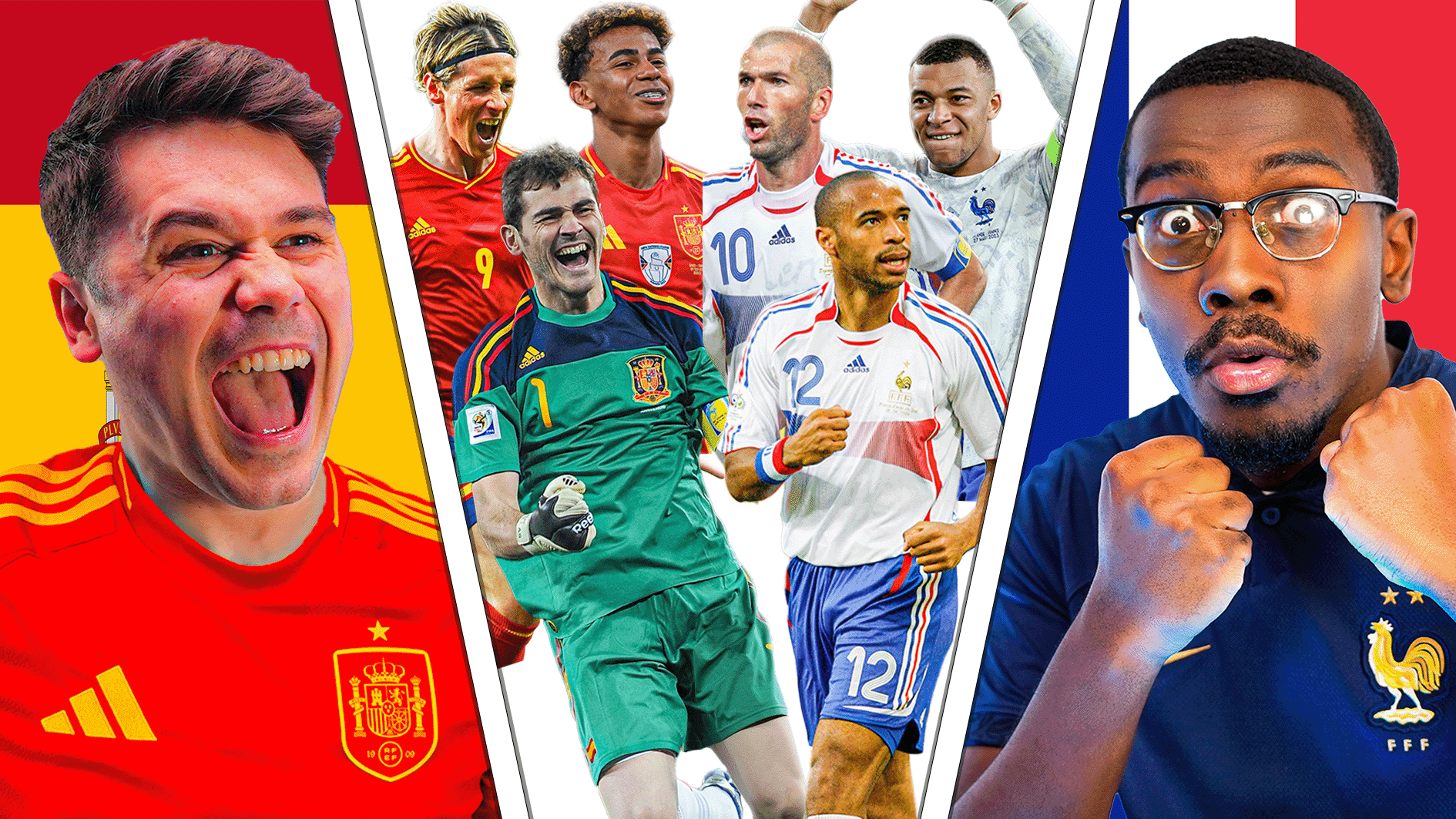 Lamine Yamal & Kylian Mbappe make the cut as GOAL's Front Three build the ultimate Spain vs France all-time best XI | Goal.com UK