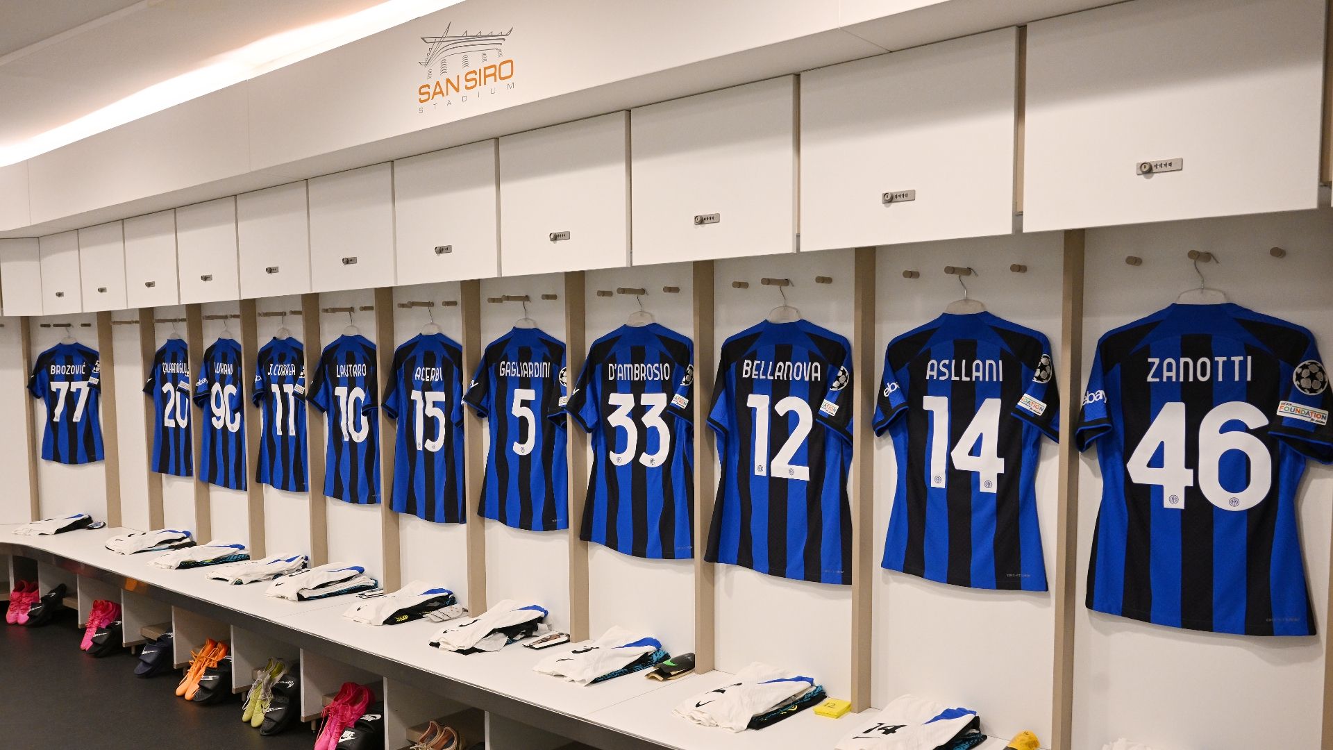 Spogliatoio Inter